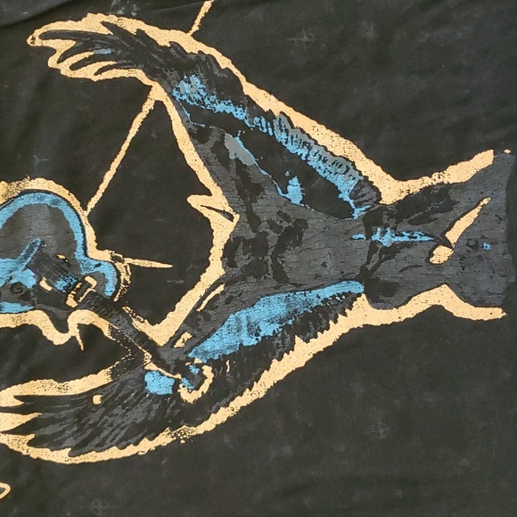 NWOT Nordstrom Aerosmith Black Vintage Band Tshirt Size Med - Picture 10 of 11